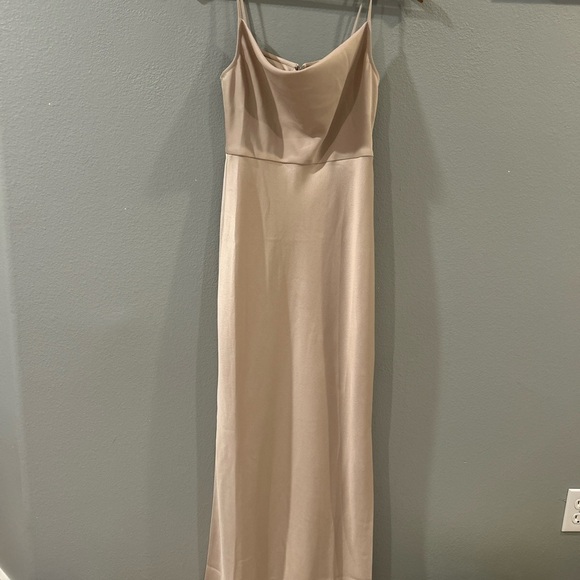 BHLDN Cali Satin Cowl-Neck Midi Slip Dress - Picture 8 of 8